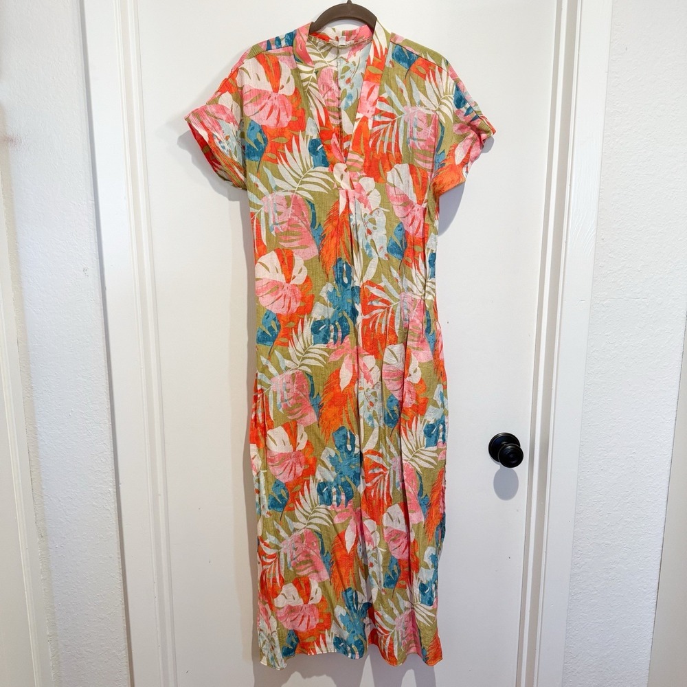 Easel Los Angeles Maxi Dress Women's SMALL Tropical Boho Summer Beach‎